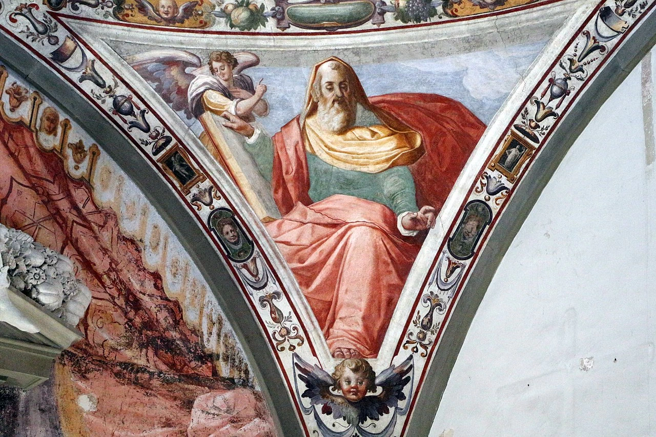 Santa Maria Nuova (Florence) - Cappella della Corsia maschile, Allori e aiuti, evangelisti, Matteo